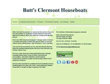 Tablet Screenshot of buttsclermonthouseboat.com